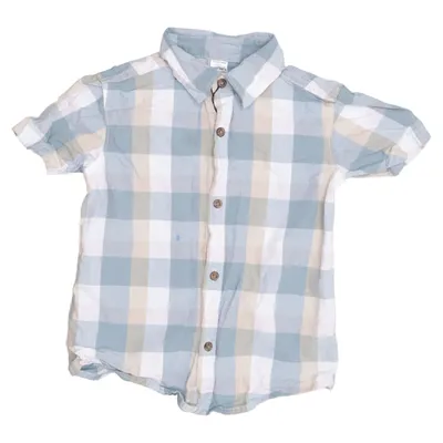 Short sleeve shirt (Blue, Beige, White) from Carter's Cotton