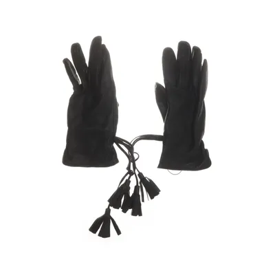 Leren handschoenen (Zwart) van Handskmakar'n Acryl, Leer, Wol