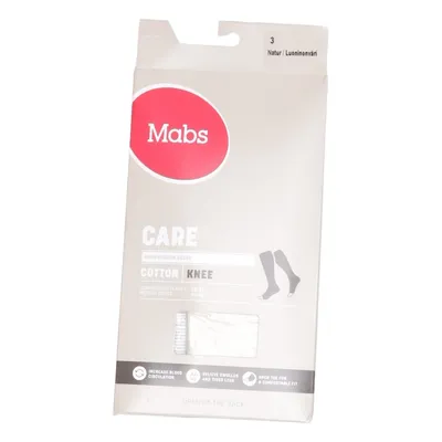 Bas de contention (Care Cotton Knee) de Mabs Coton