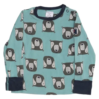 Long sleeve T-shirt (Green, Brown, Blue) from Polarn O. Pyret Cotton