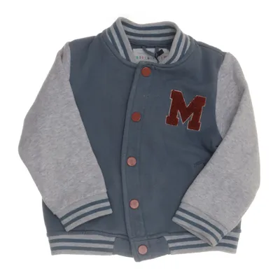 Varsity jacket (Blue, Gray) from Mini Market Cotton, Polyester
