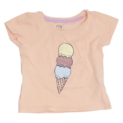 T-shirt (Orange) from Tricky Tracks Elastane, Organic cotton