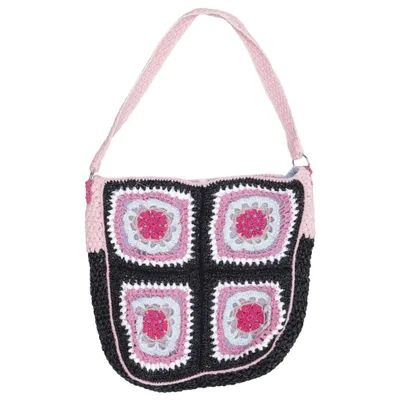 Umhängetasche (Schwarz, Pink, Mehrfarbig)