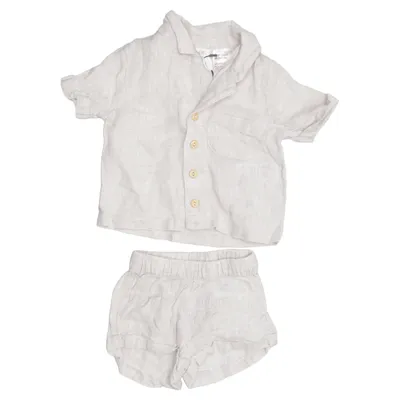 Set (Beige, Multicolored) from H&M Linen, Viscose