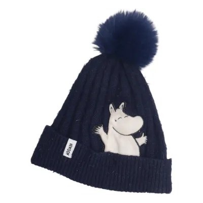 Pompon muts (Blauw) van Moomin Acryl