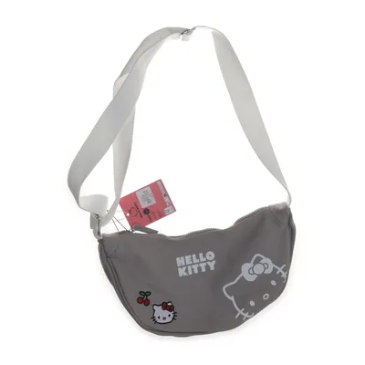 Axelremsväska (Grå, Vit, Röd) från Hello Kitty by Sanrio Bomull, Polyester, Viskos