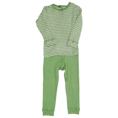 Onderkleding (Groen, Wit) van Dilling Merinowol, Zijde