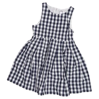Dress (Blue, White) from Jacadi Cotton, Polyamide