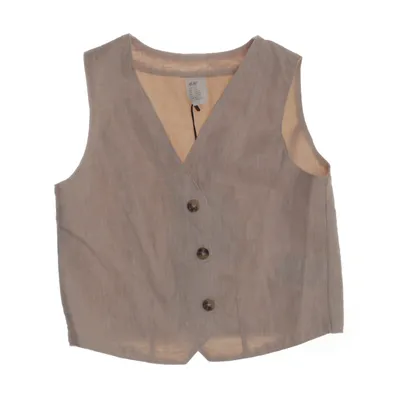 Gilet de costume (Beige) de H&M Coton, Lin