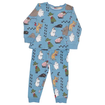 Pajamas (Blue, Multicolored) from Moomin by Martinex Cotton