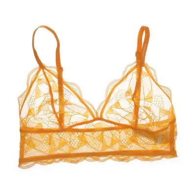 Bralette (Oranje) van Calvin Klein Elastaan, Polyamide
