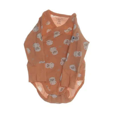 Body (Beige, Vit) från Polarn O. Pyret Elastan, Ekologisk bomull