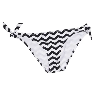 Bikini bottom (Black, White) from Totsol Elastane, Polyester