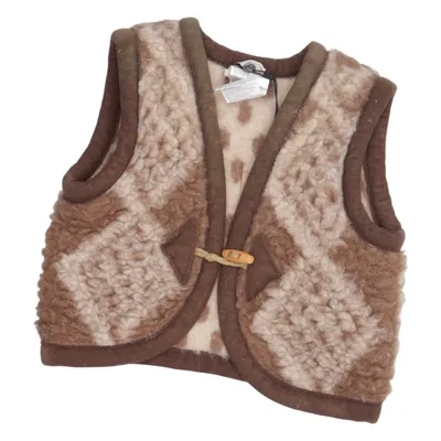 Outer vest (Brown, Beige) from Alwero Wool