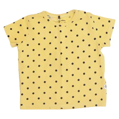 T-shirt (Gul, Sort) fra Mini Rodini