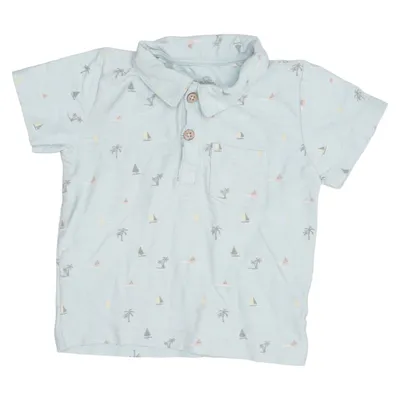Poloshirt (Meerkleurig, Blauw) van Topomini Katoen, Elastaan, Polyester