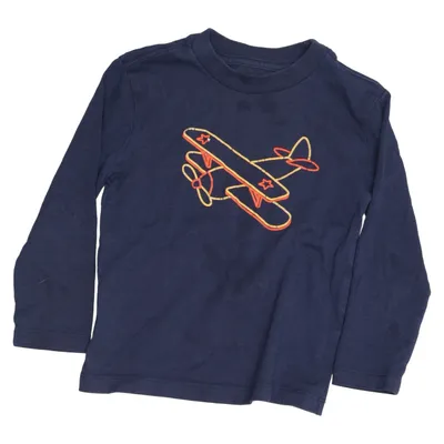 Langarmshirt (Blau) von Little Me Baumwolle, Polyester