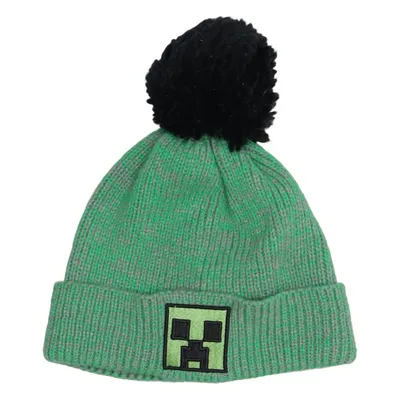Bonnet à pompon (Vert, Noir) de Jinx Acrylique