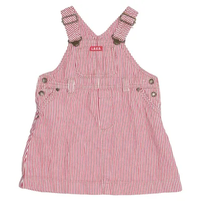 Dungaree dress (Red, White) from L.O.G.G by H&M Cotton