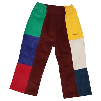 Corduroy pants (Brown, Multicolored) from Bobo Choses Cotton, Elastane