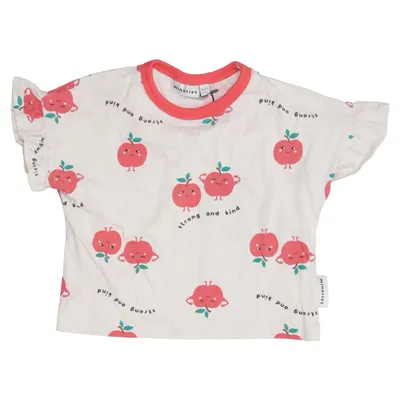 T-shirt (Beige, Red, Green) from Minories Organic cotton