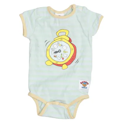 Romper (Blauw, Groen) van Bamses Värld Katoen, Elastaan