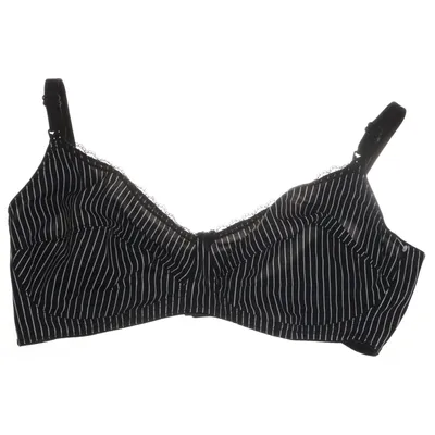 Amme BH (Sort, Hvid) fra Naturana Elastan, Nylon