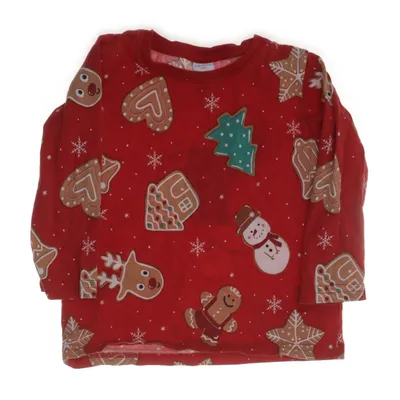Långärmad t-shirt (Röd, Flerfärgad) från Lindex Kids Bomull