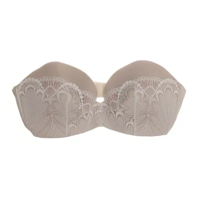 Bandeau-bh (Beige, Vit) från Wonderbra Elastan, Polyamid, Polyester