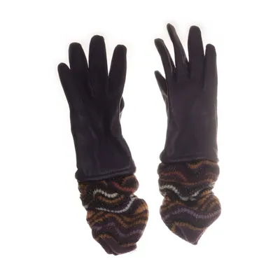 Handskar (Lila, Flerfärgad) från Missoni Lindex Akryl, Skinn, Ull