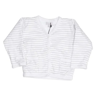 Cardigan (White, Brown) from Livly Baby Cotton