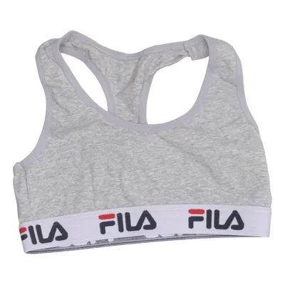 Sports bra (Gray) from Fila Cotton, Elastane