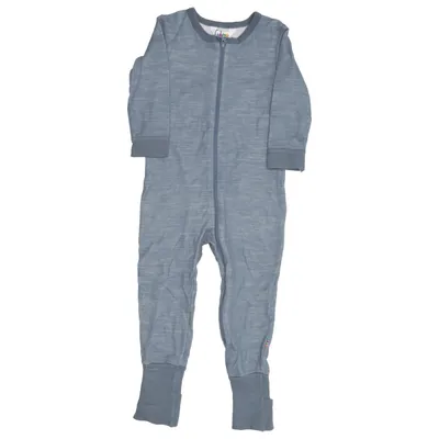 Barboteuse (Bleu) de Joha Laine de mouton, Polyamide, Viscose