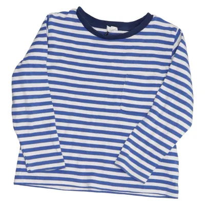 Long sleeve T-shirt (Blue, White) from Arket Cotton