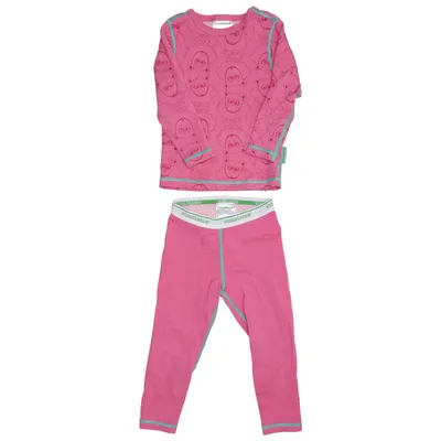 Vêtements thermique (Rose) de Vossatassar Coton, Polyamide, Laine