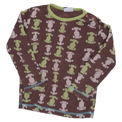 Long sleeve T-shirt (Brown, Green, Multicolored) from Me&i Cotton