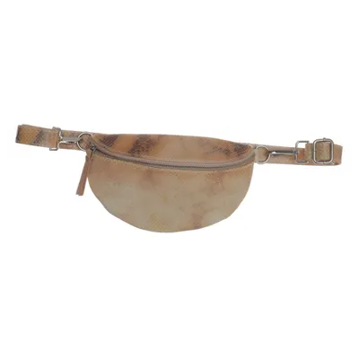 Waist bag (Brown, Multicolored) from Borse in Pelle