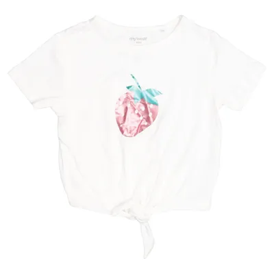 T-shirt (White) from MyWear Kids Elastane, Viscose