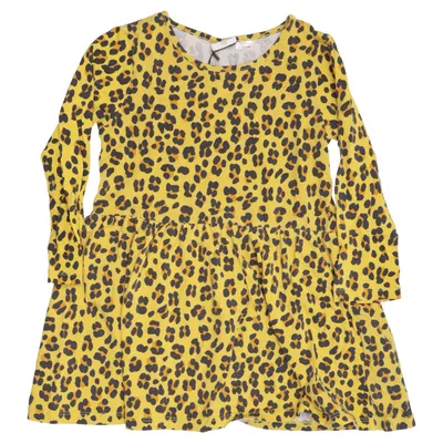 Klänning (Gul, Svart) från Mini Gina Tricot Bomull, Elastan
