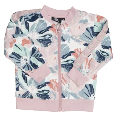 Bomber jacket (Pink, Multicolored) from Hummel Cotton, Polyester