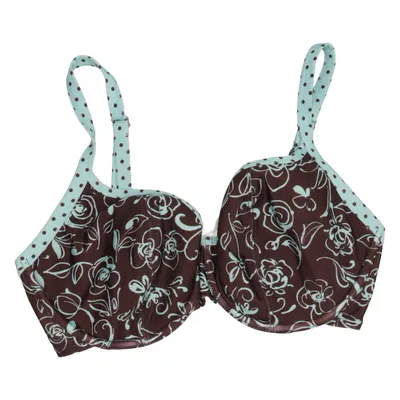 Bikini top (Brown, Green, Multicolored) from Femilet Elastane, Polyester