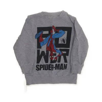 Sweatshirt (Grå, Flerfarvet) fra Marvel Spiderman Bomuld, Polyester