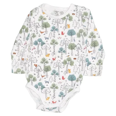 Body (White, Multicolored) from Lindex Baby Cotton, Elastane