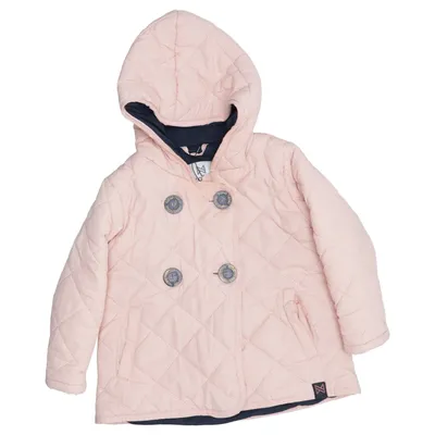 Winterjas (Roze, Blauw) van Koko Noko Katoen, Polyester
