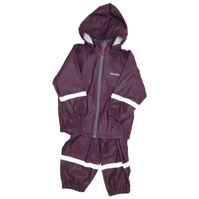 Regnställ (Lila, Silverfärgad) från Kuling Polyester, Polyuretan