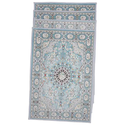 Tapis de salle de bain (Bleu, Beige, Multicolore) Polyester