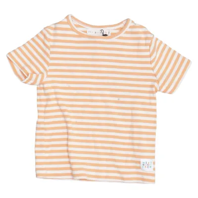 T-shirt (Orange, Blanc) de Mini Market Coton, Élasthane