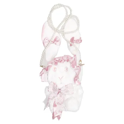 Schoudertas (Wit, Roze)