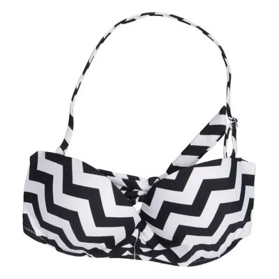 Bikini top (Black, White) from Totsol Elastane, Polyester