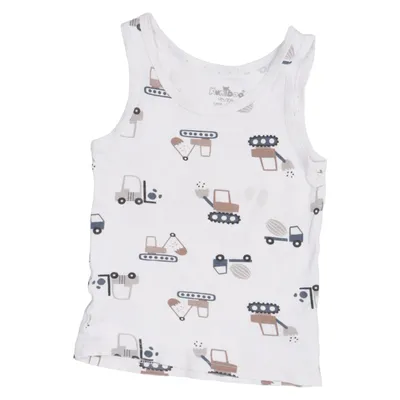 Tanktop (Wit, Bruin, Blauw) van Kuniboo Organisch katoen